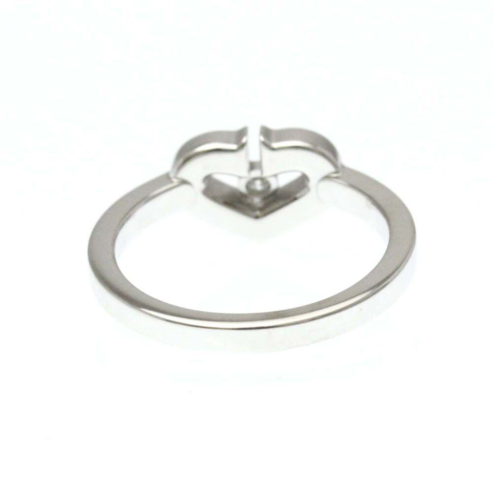 CARTIER 18k Silver Diamond Heart Ring - Picture 3 of 10